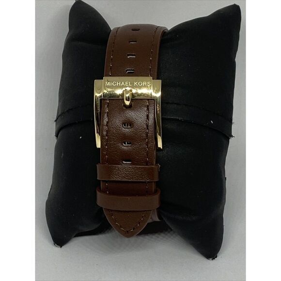 Michael Kors Parker MK5896 Women's Brown Leather Analog Dial Quartz Watch WO335 - Picture 6 of 12